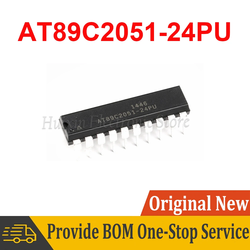 

2pcs AT89C2051-24PU DIP20 AT89C2051-24 DIP AT89C2051 AT89C205124PU New and Original IC Chipset