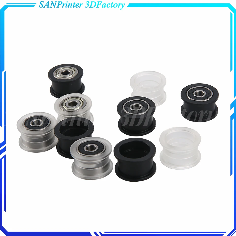 Opensource Roda Katrol Pemalas Halus Tipe H Katrol POM Idler, Roda Halus Roda Pemalas Aksesori Printer 3D