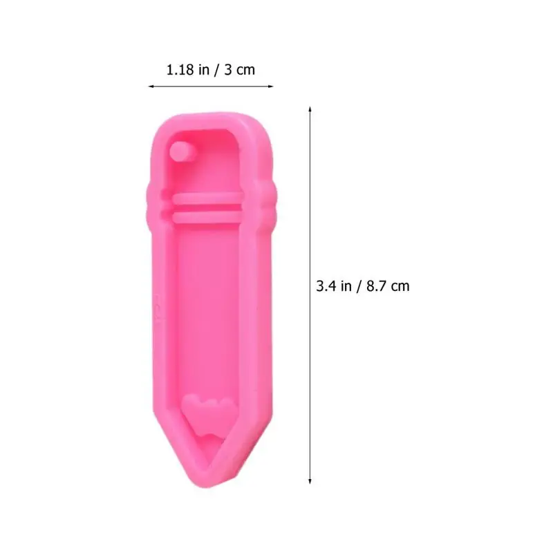 Pencil Casting Mold Molds Resin Mold Silicone Epoxy Pen Diy Key Earring Casting Charm Pendant Jewellery Making Chocolate