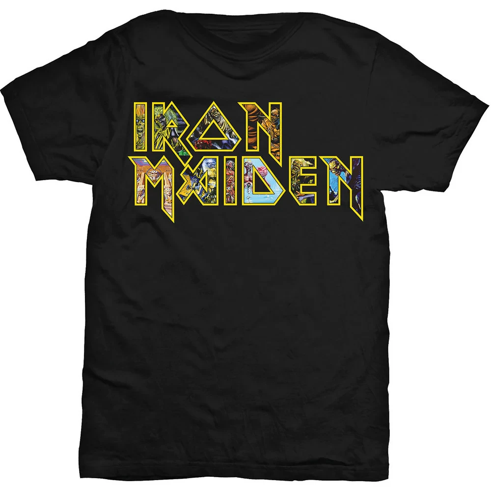 طباعة جرافيك Iron Maiden Band مناسبة لجميع المواسم، قمصان رجالية ونسائية، وأكمام قصيرة، كاجوال فضفاضة، فاخرة و #1