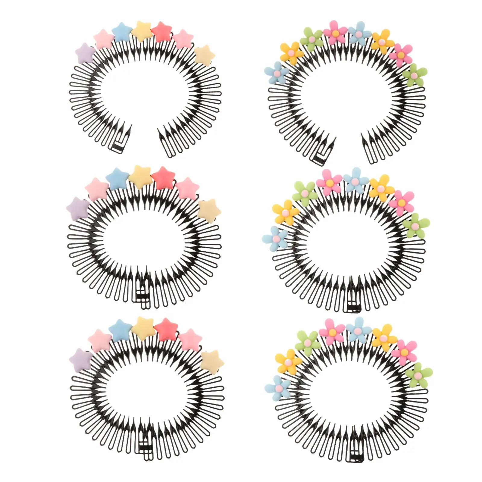 Hair Finishing Fixer Headpiece Hairgrips Hair Accessories Flexible Hair Pins Barrettes Hair Combs for Girls Women Kids Long Hair