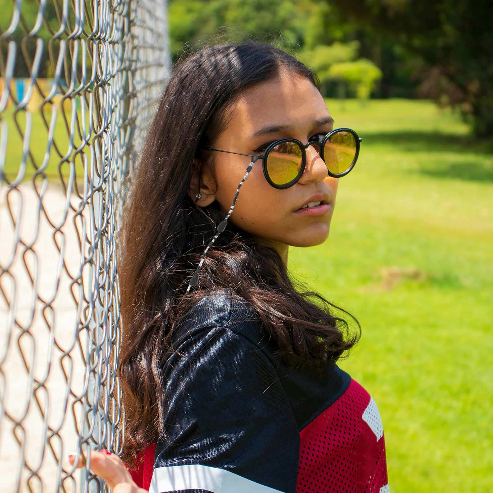 

Vintage Beaded Eyeglass Chain Chinese Style Elegant Non-Slip Eyewear Retainer Sunglasses Strap Mask Holder