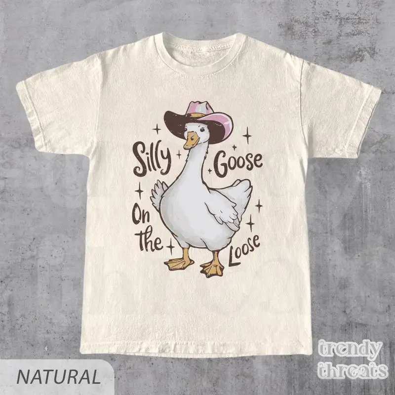 

Silly Goose On The Loose T Shirt Funny Cowgirl Meme 90s Aesthetic Western