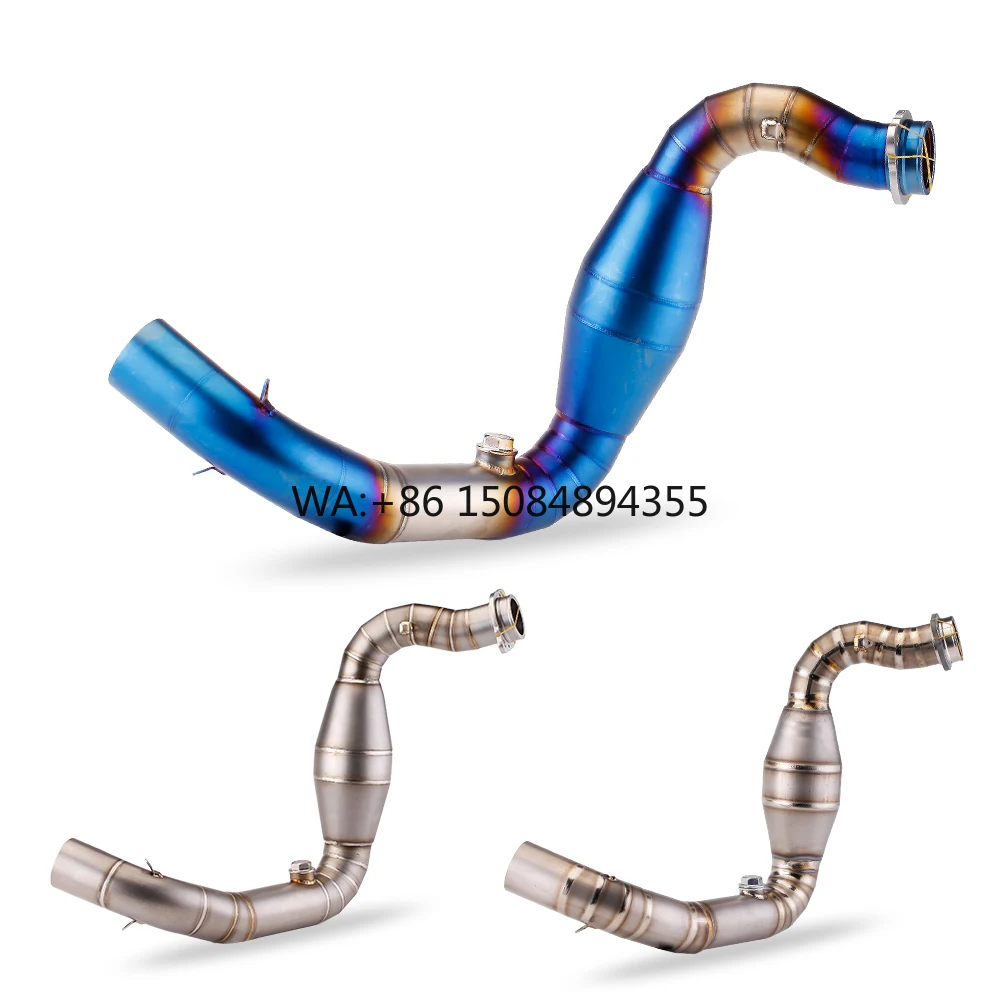 

New G310R Motorcycle Exhaust Slip-On Front Pipe Stainless Steel Full Exhaust Systems with Connect Tube for G310