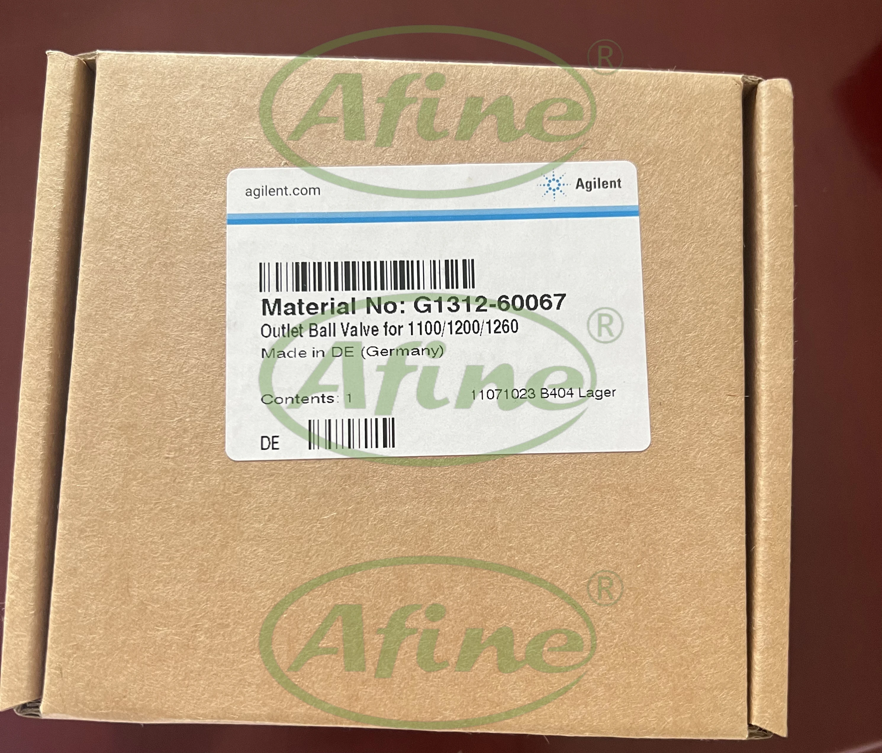 AFINE Agilent G1312-60067, inlet valve, outlet valve 600 bar. for 1100, 1200, 1260 Infinity Liquid Chromatography pumps