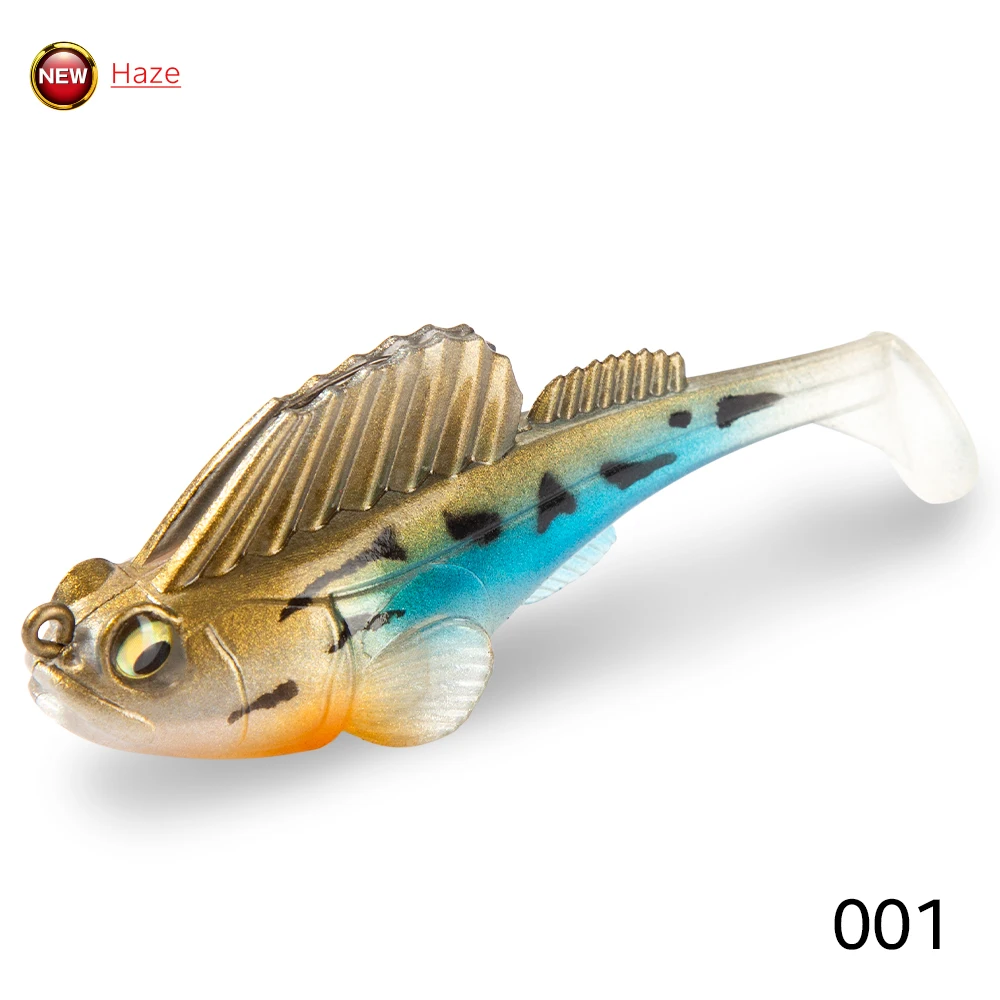 Hunthouse Jig beschichteter Angelköder 75 mm/14 g weicher Köder All Water Swimbaits für Forelle Hecht Bass Shad Barsch Tackle lw226