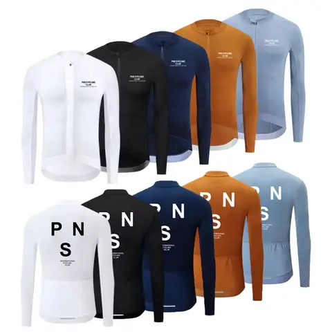 PNS 남자 사이클링 저지 긴 소매 탑 고품질 Maillot Ciclismo Mountain Road 자전거 사이클링 저지 팀 자전거 의류