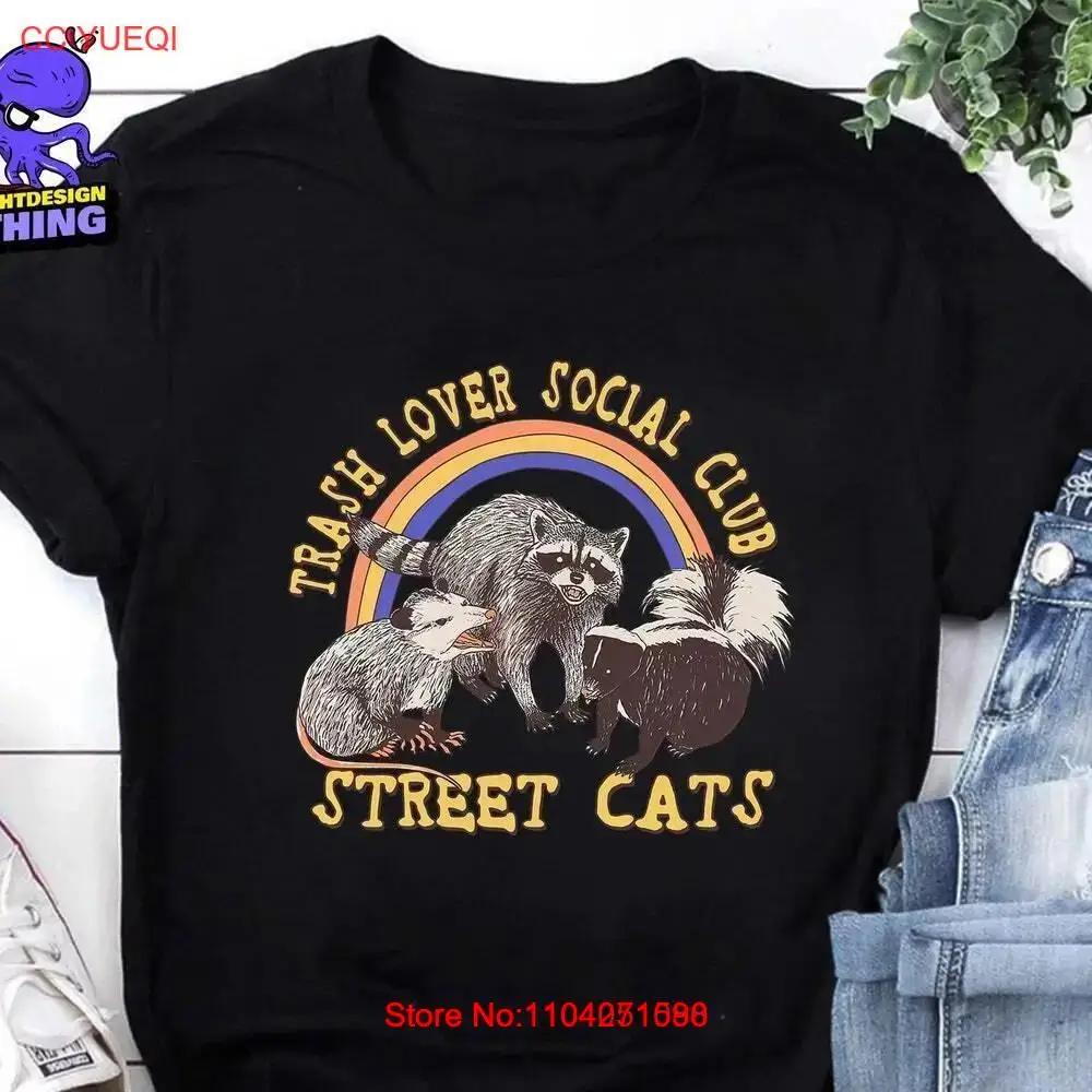 Trash Lover Social Club Shirt, Street Cat Shirt, Retro Raccoon Possum T Shirt, F