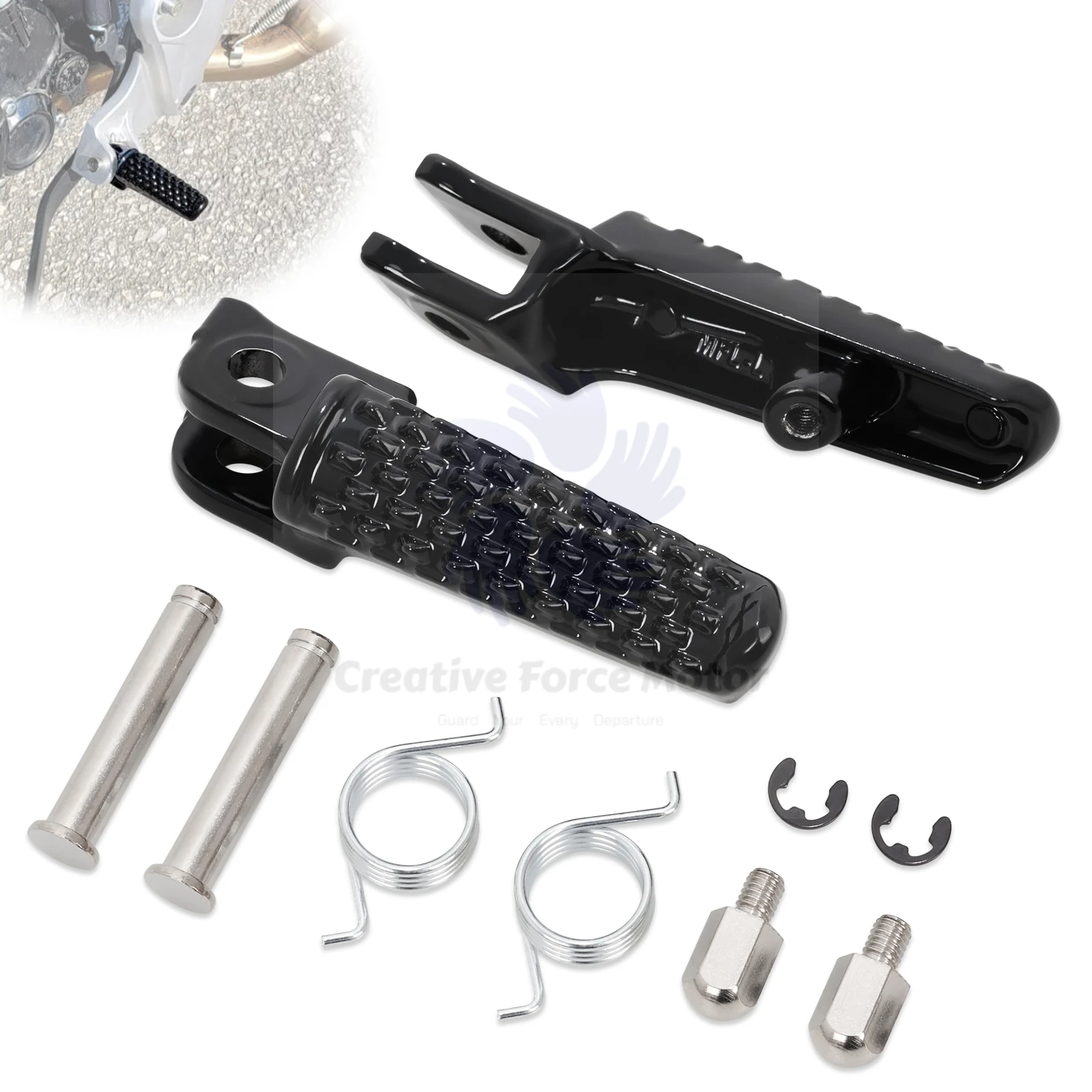 CNC Front Rear Footrest Motorcycles Pedal Kit Rider Passenger Foot Pegs For Honda CB1000R CBR600RR 2003-2025 CBR1000RR 2004-2016 image 2