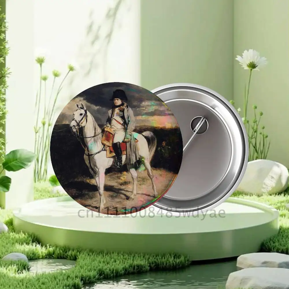 Napoleon Bonaparte Badges 25 32 44 58 75 mm Round Cosplay Pin Fans Collect Friends Gifts Brooch Souvenir Custom