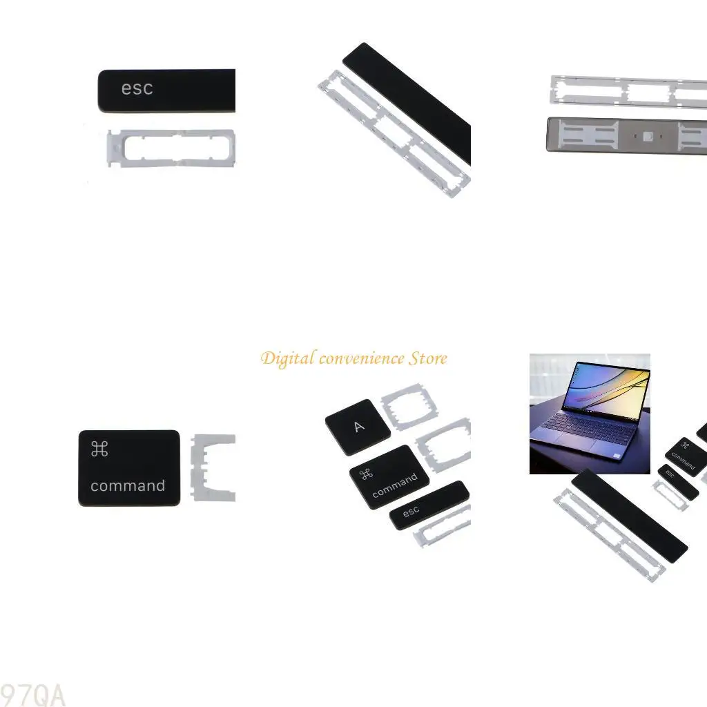 

97QA Black White Clip for Key Cap for MacBook A1707 A1706