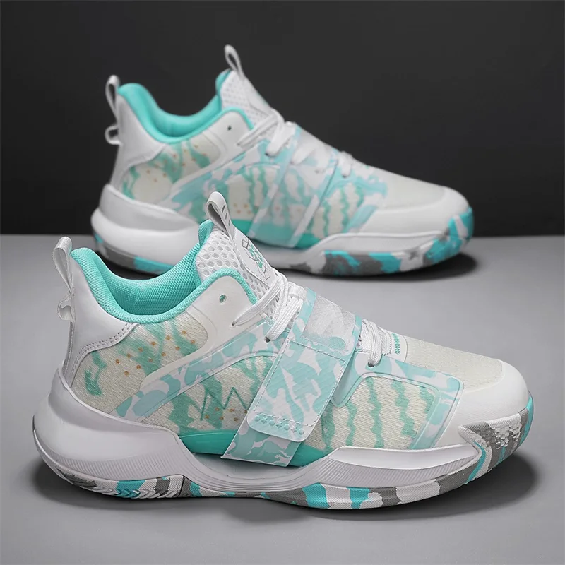 

Баскетбольные кроссовки для мужчин, летняя сетчатая дышащая легкая мягкая подошва, амортизирующая нескользящая износостойкая спортивная обувь