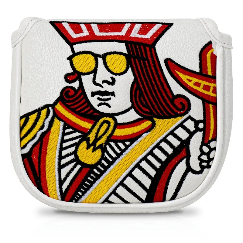 Яркий чехол для головы для гольфа в покерном стиле, аксессуары для гольфа, пыленепроницаемый и прочный материал, обеспечивающий лучшую защиту.