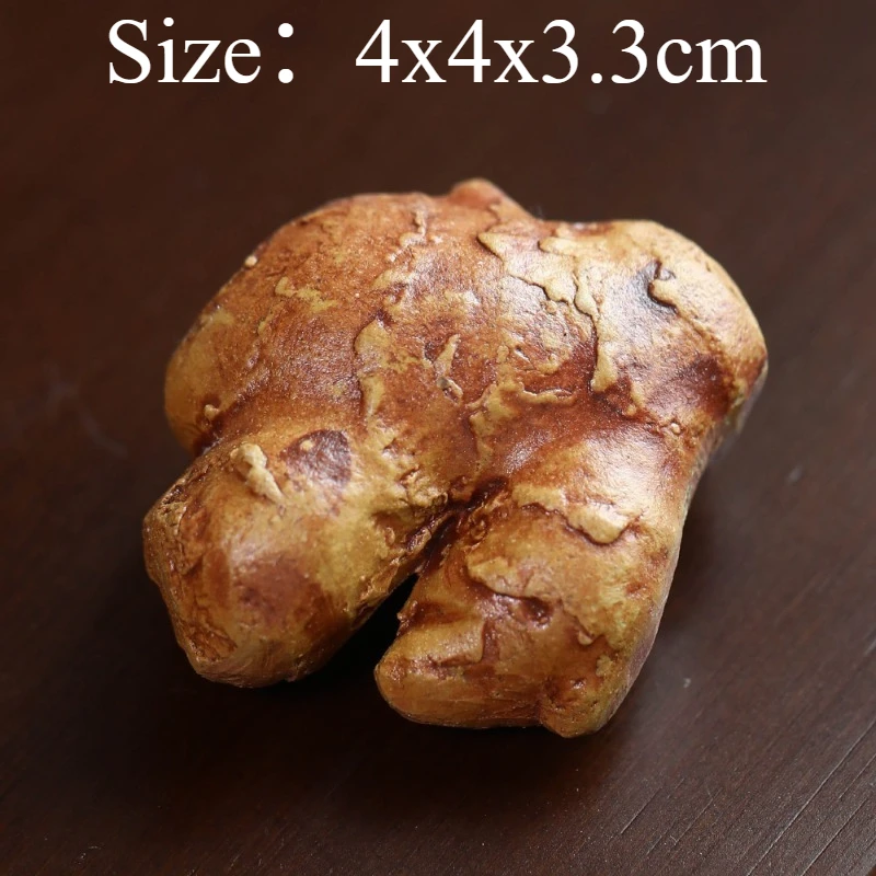 1 PC Purple Clay Ginger Tea Pet Miniatures Ornament Creative Long Life No Ginger Fruit Veggie Design Tea Tray Fruit Plate Decor