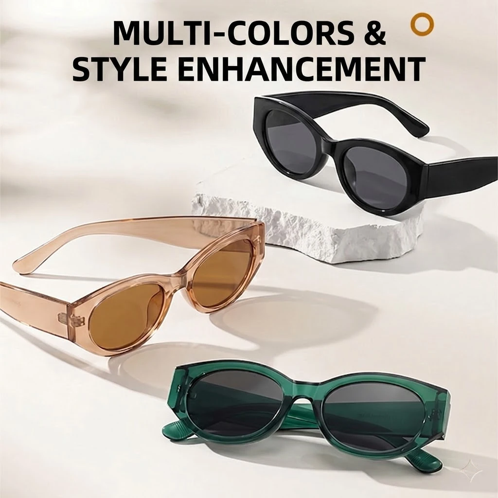 Women Men Classic Cat-Eye Polarized Sunglasses High-Quality Frames Luxury Brand Designer Sunglass Outdoor Travel Accessories Len view 5