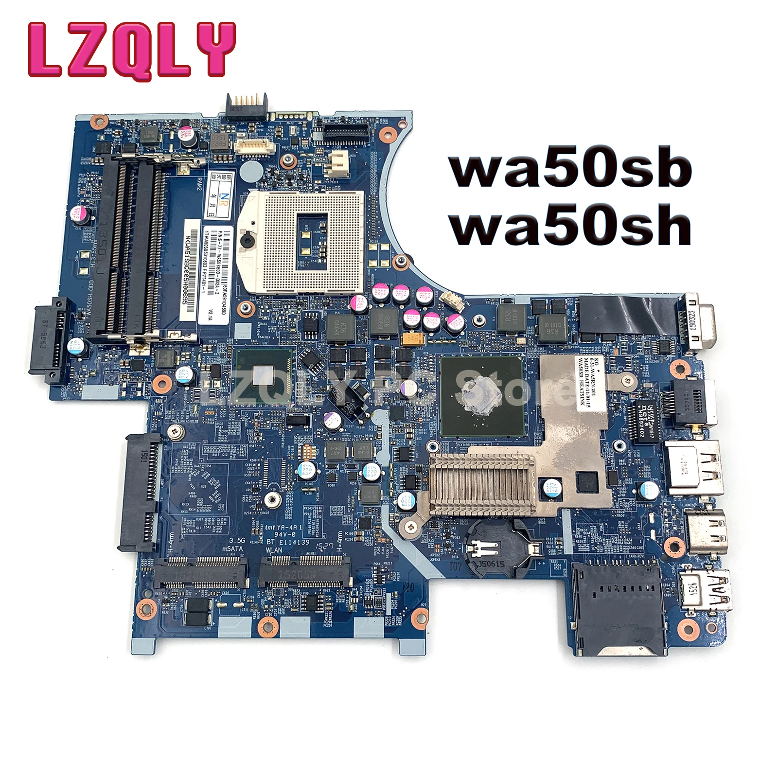 

FOR Clevo wa50sb wa50sh Laptop Motherboard 6-71-wa500-d02a 6-77-wa50sb00-d02a-3 HM87 DDR3 100% Test