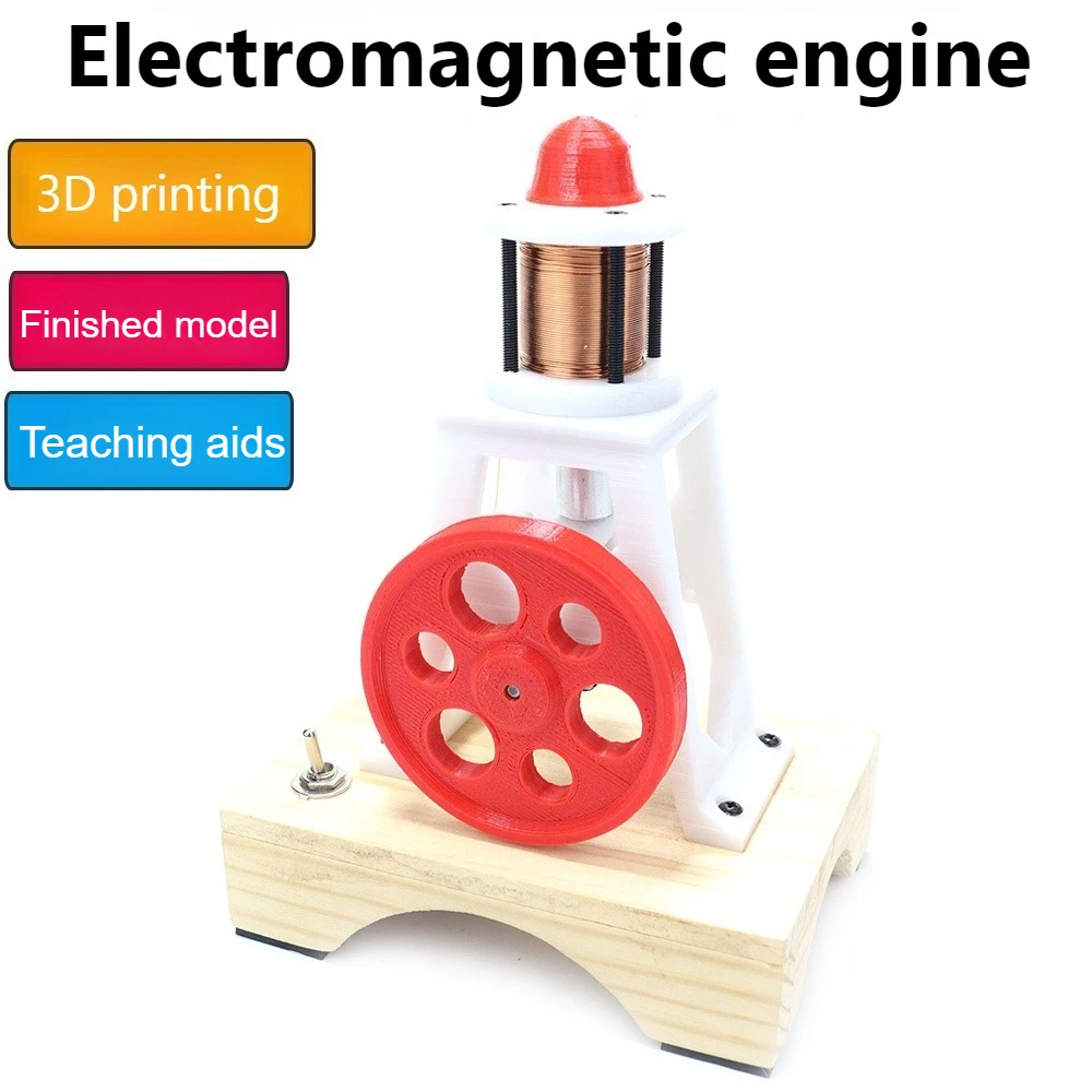 Modèle de moteur électromagnétique, moteur à Piston monocylindre, expérience électromagnétique, modèle de démonstration, produit fini