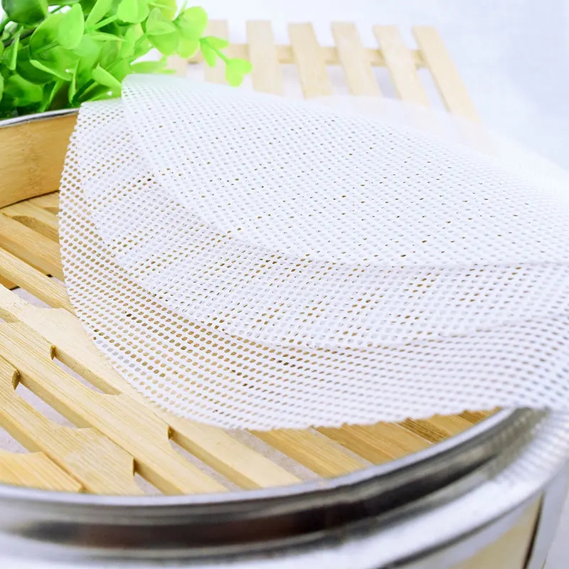 Round Bun Dumplings Silicone Steamer Mat Non-Stick Steamed Pad Buns Baking Pastry Dim Sum Mesh Household Bakeware Tools