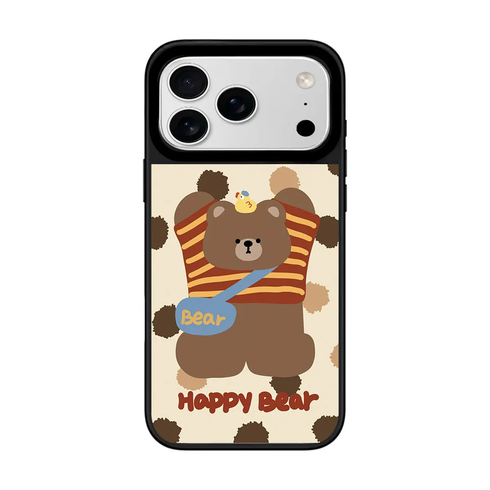 

Cute Kung Fu Animal Mirror Surface Magnetic Phone Case Cover for IPhone 12 13 14 15 16 17 Pro Max Case for IPhone 17 Air