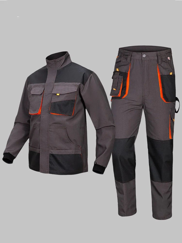 Heavy Duty Multi Pocket Mechanic Overalls Oxford Cloth Car Repair Workwear Custom Logo Support