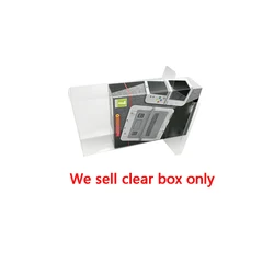 Transparent PET cover box for NEW 3DS XL Pal EU version colorful box storage display box