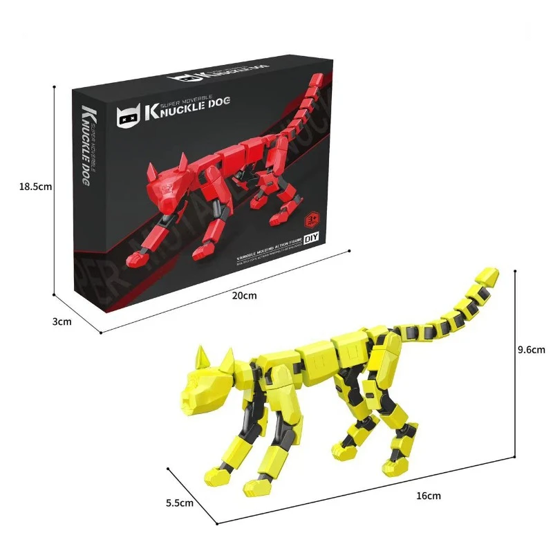 دمية دمية محظوظة 35 متعددة المفاصل ومطبوعة ثلاثية الأبعاد وحلي إبداعية لتخفيف الضغط للأولاد