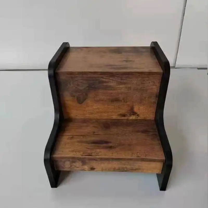 Taburete escalonado para fregadero de niños, taburete escalonado de 2 escalones para cocina, Base antideslizante, taburete de madera para inodoro,