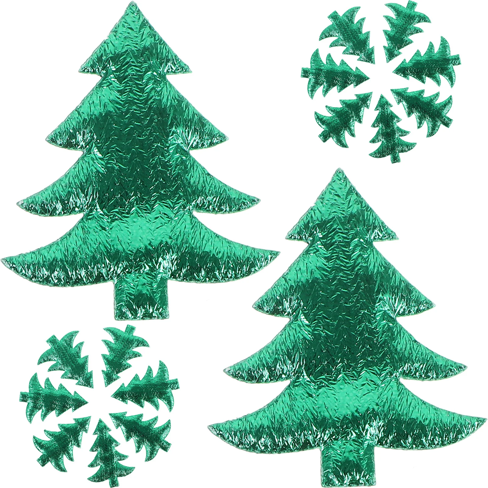 

100Pcs Mini Christmas Tree Ornaments Adorable Tiny Charm for DIY Crafts Holiday Decor Miniature Christmas Decoration for DIY