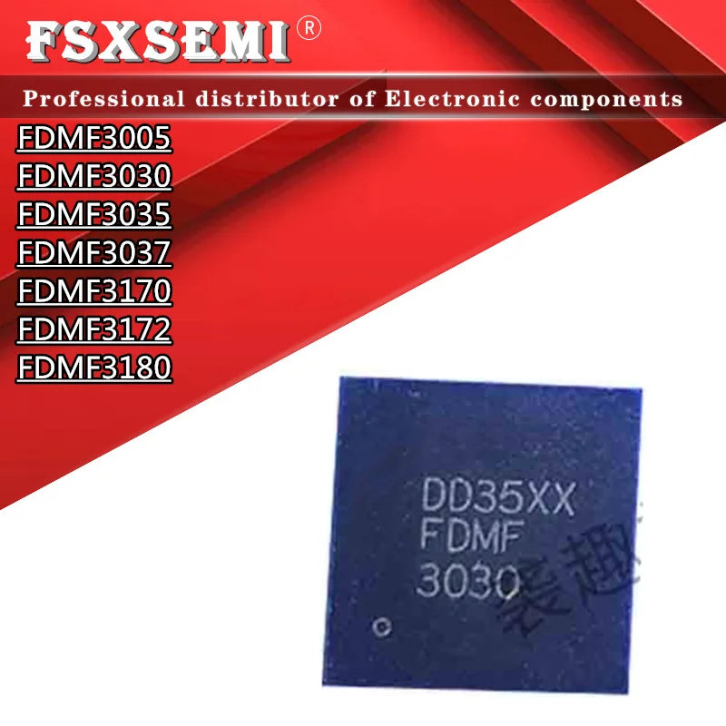 2pcs FDMF3005 FDMF3030 FDMF3035 FDMF3037 FDMF3170 FDMF3172 FDMF3180 QFN chips