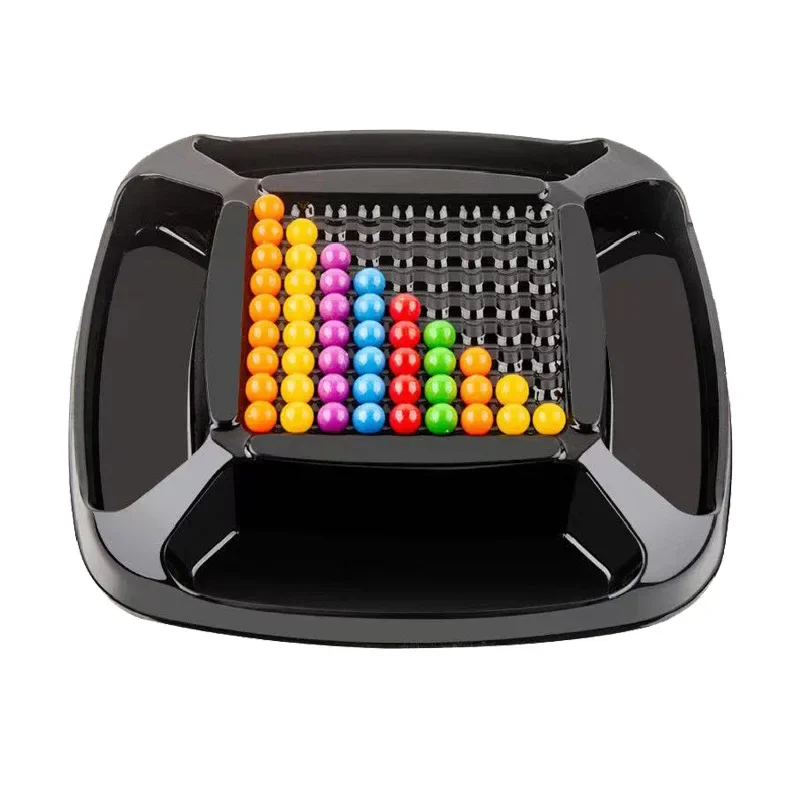 

Настольная игра для 2 игроков, маленький размер 16 см, радужные шарики, развивающая игра на логику, интеллектуальная игра «Четыре в квадрате», обучающие игрушки для детей