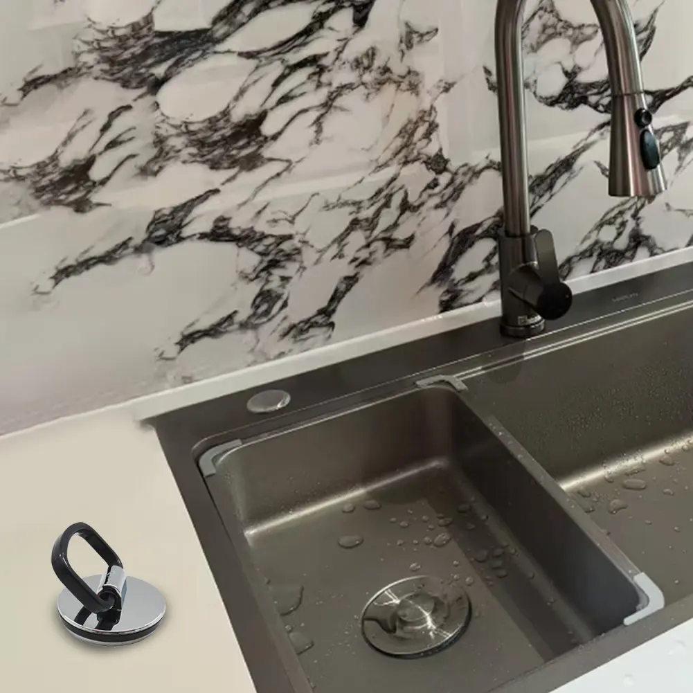 Sink Drain Sealing Lid in Stainless Steel for Kitchen and Laundry Areas Designed for Stability and Long Term Function