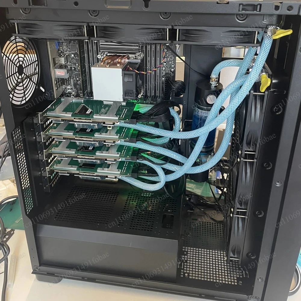 dissipatore-a-torre-in-rame-viola-per-gpu-blocco-di-raffreddamento-ad-acqua-per-nvidia-tesla-v100-p100-a100-32g-sxm2