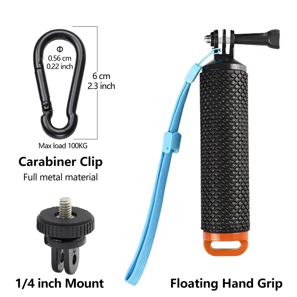 Schwimmender Handgriff Wasserdichter Auftriebsstab für GoPro Hero 13 12 11 10 9 SJCAM AKASO Insta360 DJI Osmo Action-Kamera Zubehör