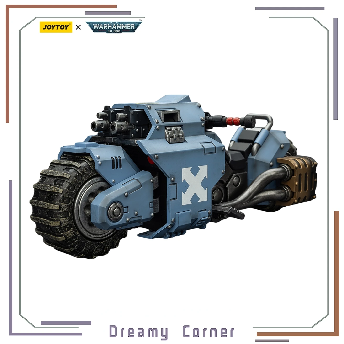 

【Pre-sale】JOYTOY Warhammer 40K Space Wolves Raider-pattern Combat Bike with Twin-linked Bolt Rifles 1/18 Action Figure Toy