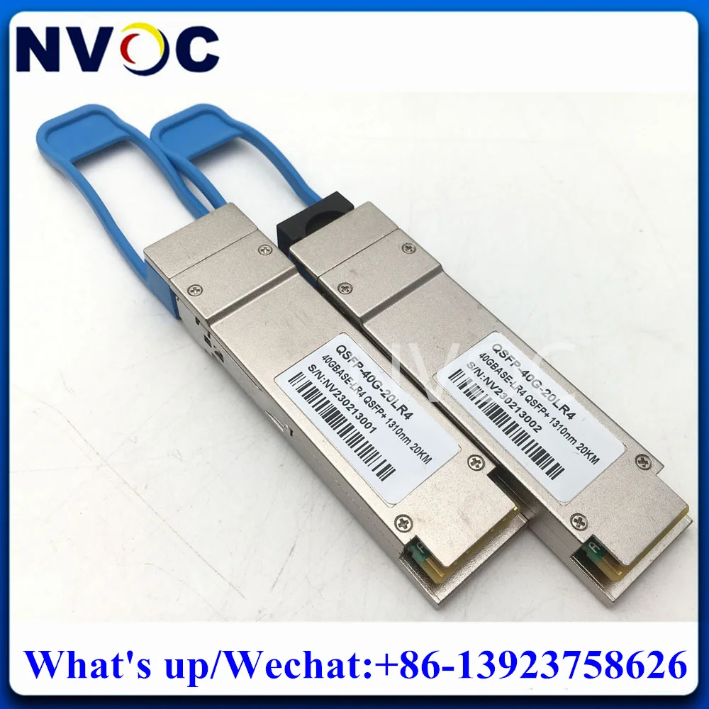 

4Pcs QSFP 40G 1310nm Duplex LC 20KM Single Mode Module, 40GBASE-LR4 DOM SMF Fiber Optical Transceiver