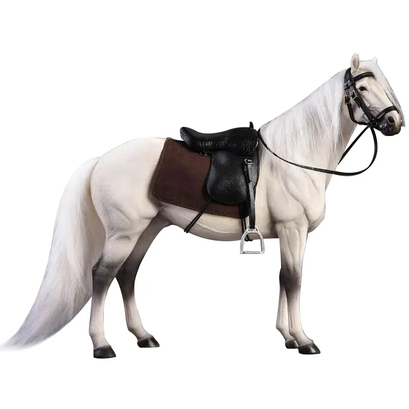 

1/12th Scale Hybrid BMW Realistic Animal Figure, White and Black Horse GK Action Figures for Adults and Children: Birthday Gifts