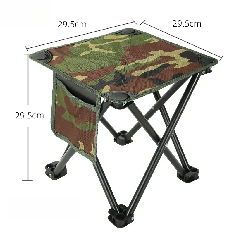 Outdoor Leisure Beach Travel Camping Simple and Lightweight Folding Table and Chair Set Portable Small Folding Cloth Table