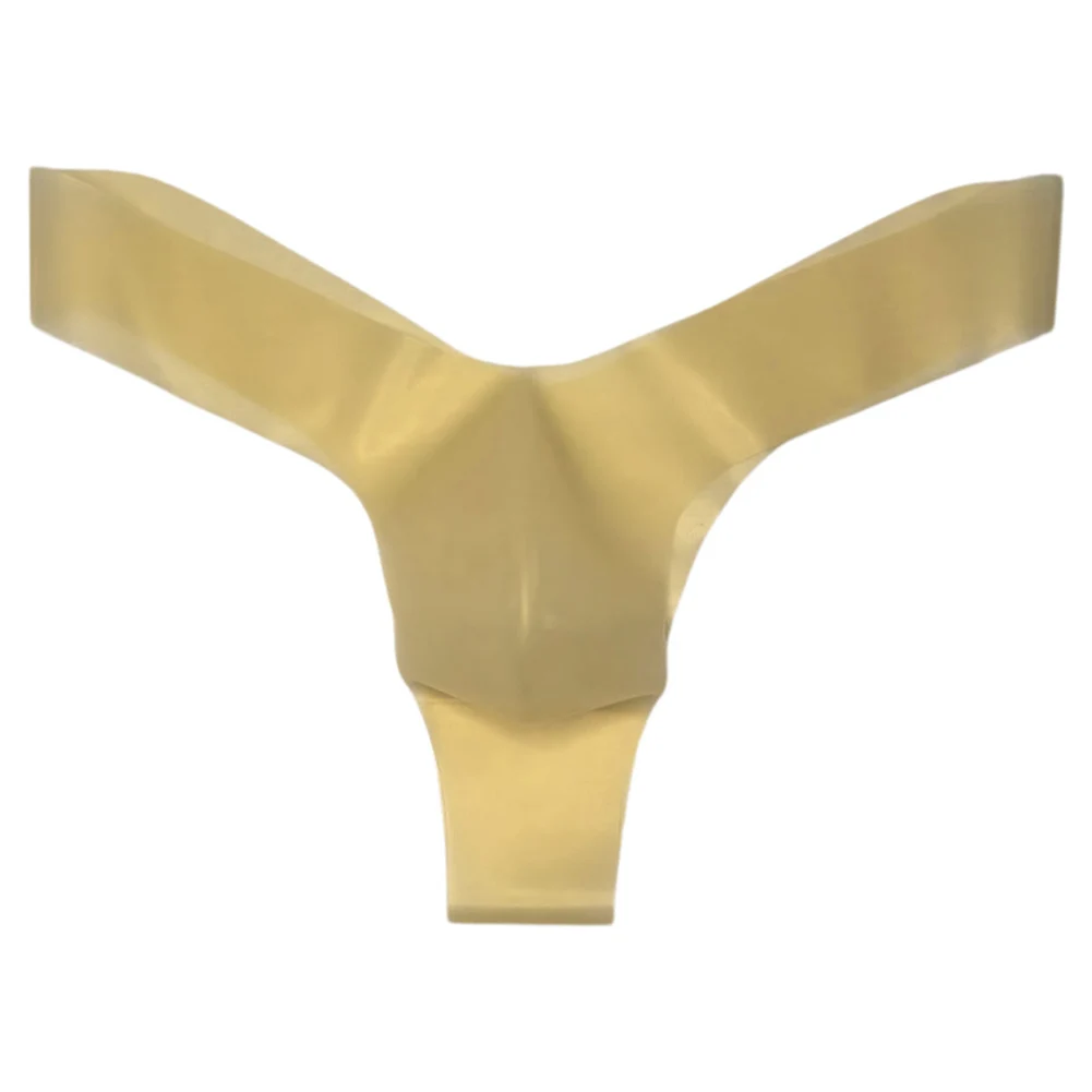 

1pc Solid Color G-strings Mens Tanga Latex Foam Bulge Pouch Thongs Briefs Seamless Underwear Transparent