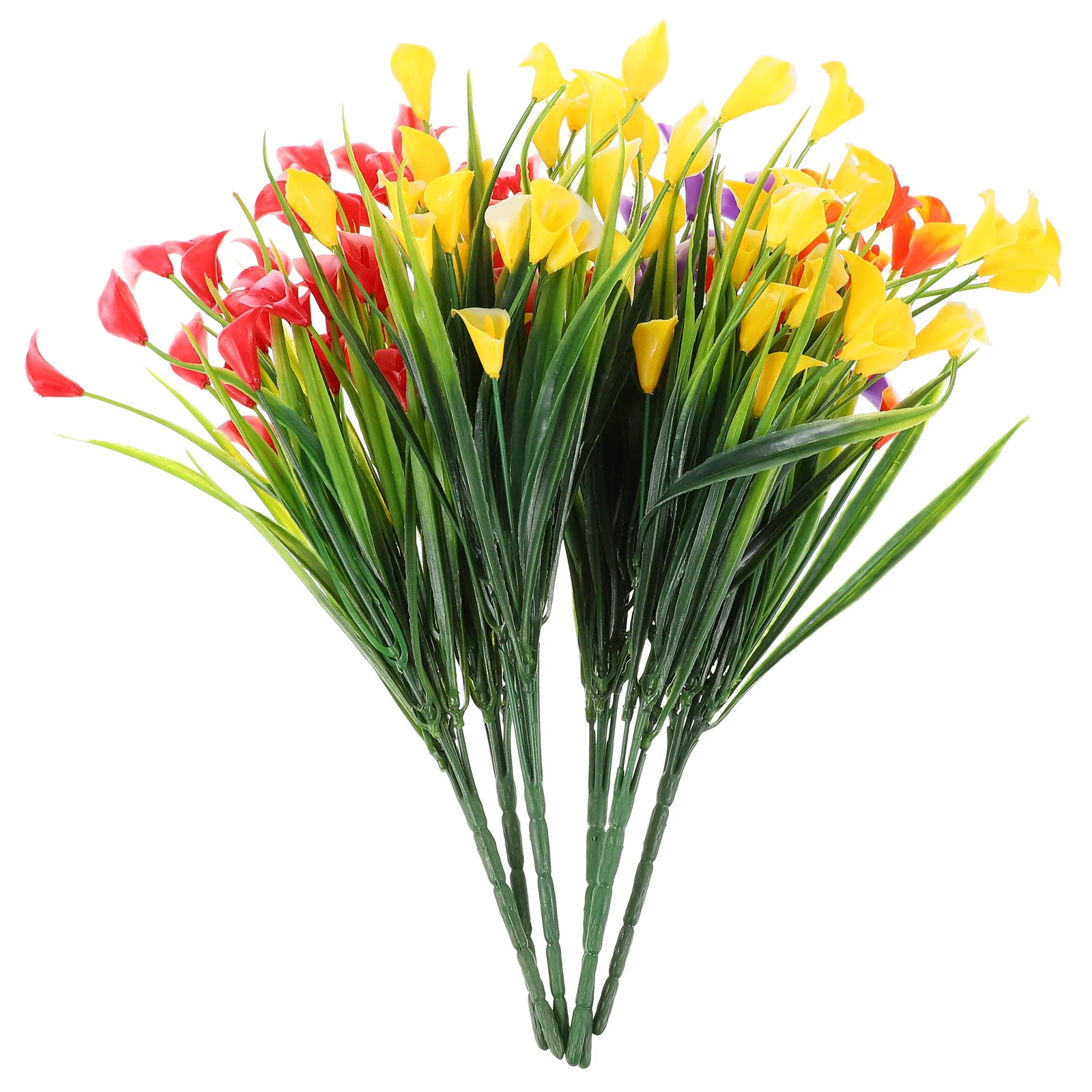 

6pcs Artificial Simulation Plastic Flowers Home Garden Decor Wedding Birthday Party Housewarming Banquet Holiday DIY