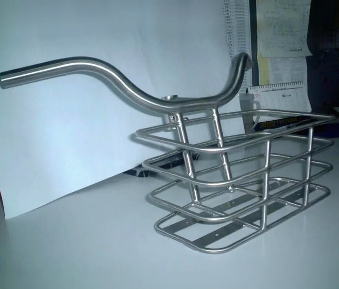 

XACD Made Titanium Bicycle Front Rack Ti Bike Front Carrier Customized Bike Frame Basket /ti Bags Holder/ Ti Bicycle Parts