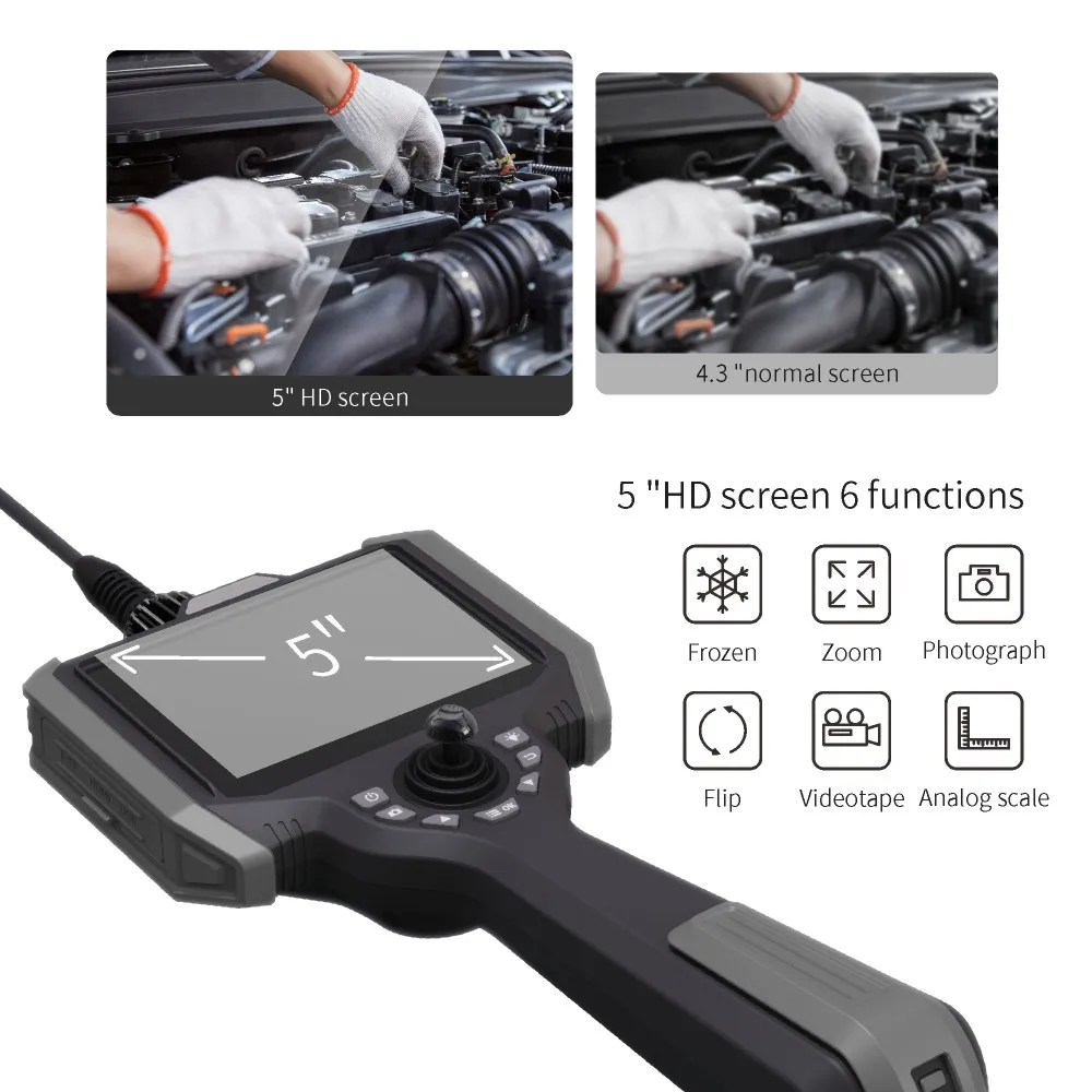 VSNDT 6 مللي متر واي فاي الشقوق Borescope كاميرا TF بطاقة أنبوب العادم التفتيش كاميرا الصيانة الوقائية كاميرا المنظار NDT
