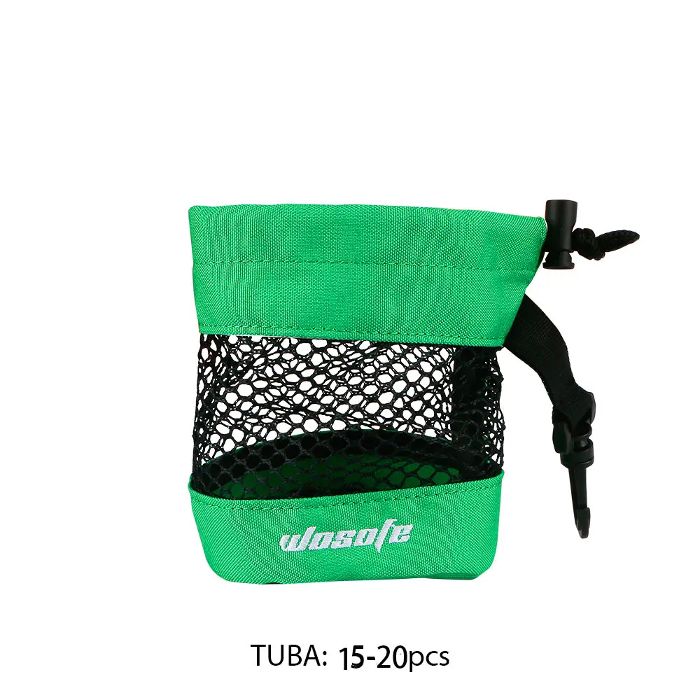 1pc Golf Ball Bag, Mesh Nylon Storage Ball Bag,Drawstring Holder, with Hanging Plastic Clip,Convenient To Hang On Golf Bag