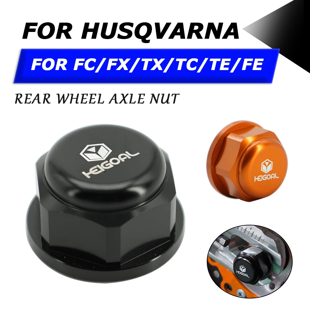 For Husqvarna 150 250 300 350 450 501 FC FX TX TC TE FE 2023 2024 Motorcycle Rear Wheel Spindle Axle Nut Screw Slider Block Cap