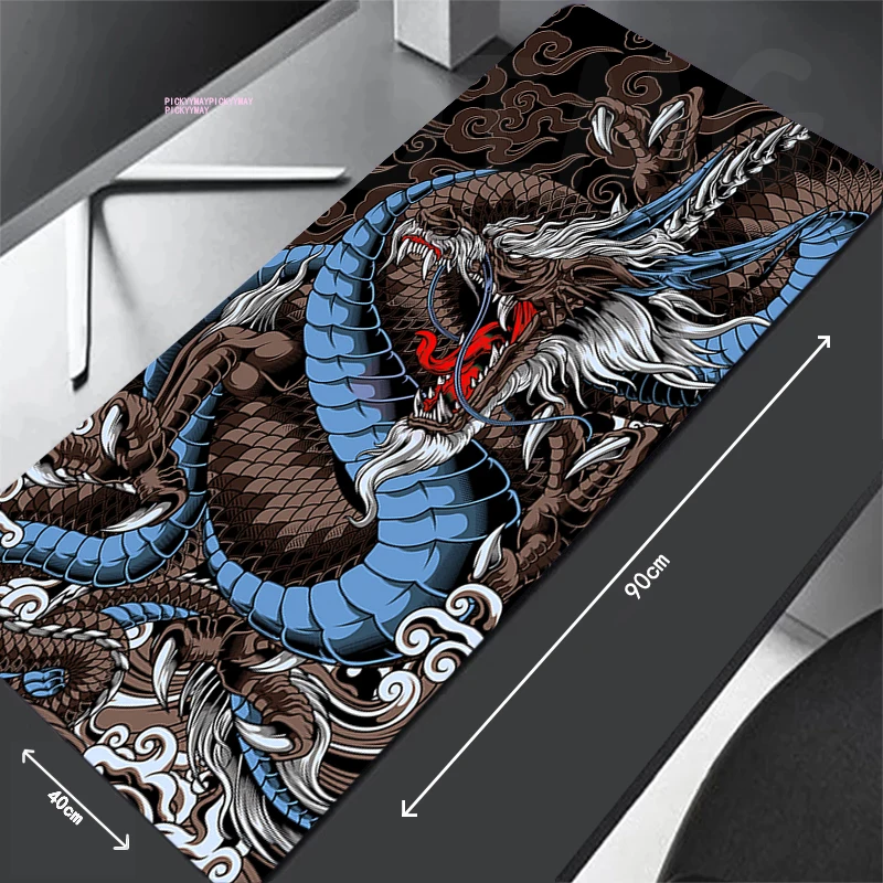 

Коврики для мыши Dragon Design, китайский игровой коврик для мыши, коврик для мыши, коврики для клавиатуры, Настольный коврик, коврики для мыши XXL 90x40 см для компьютера