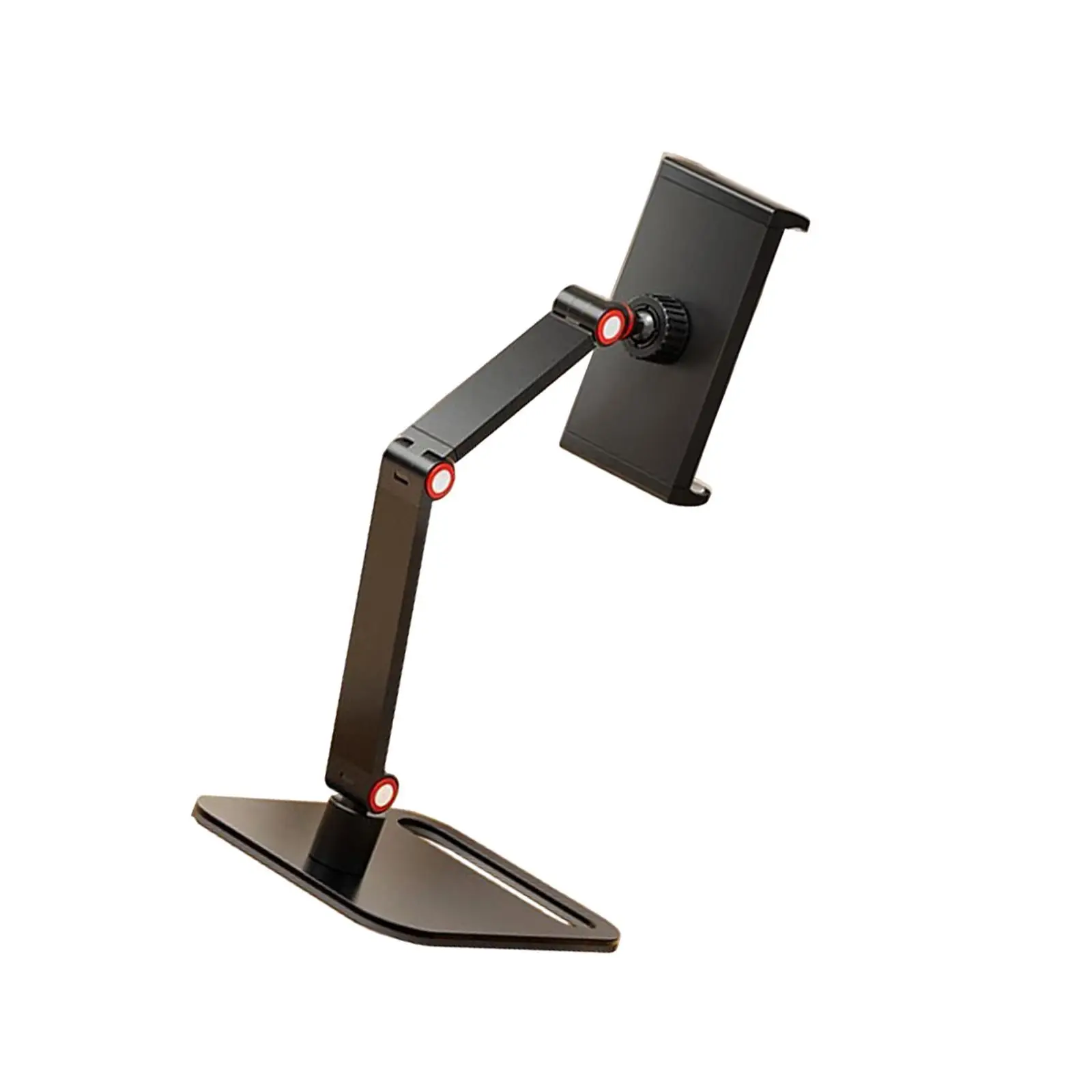 Desk Tablet Stand Holder Universal Adjustable Swivel Base Heavy Duty Tablet Support for Office Table
