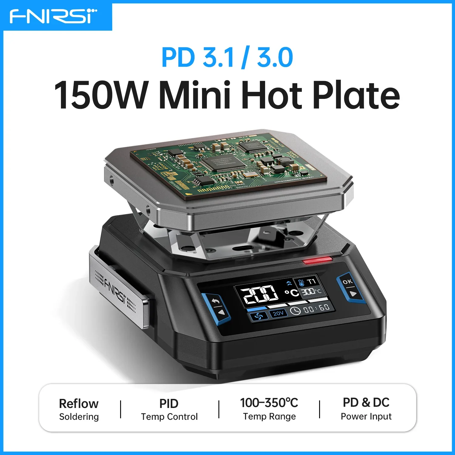 piastra-riscaldante-mini-fnirsi-ht-p1-150w-pd31-30-type-c-stazione-di-preriscaldamento-a-temperatura-costante-per-riparazione-elettronica-pcb-smd