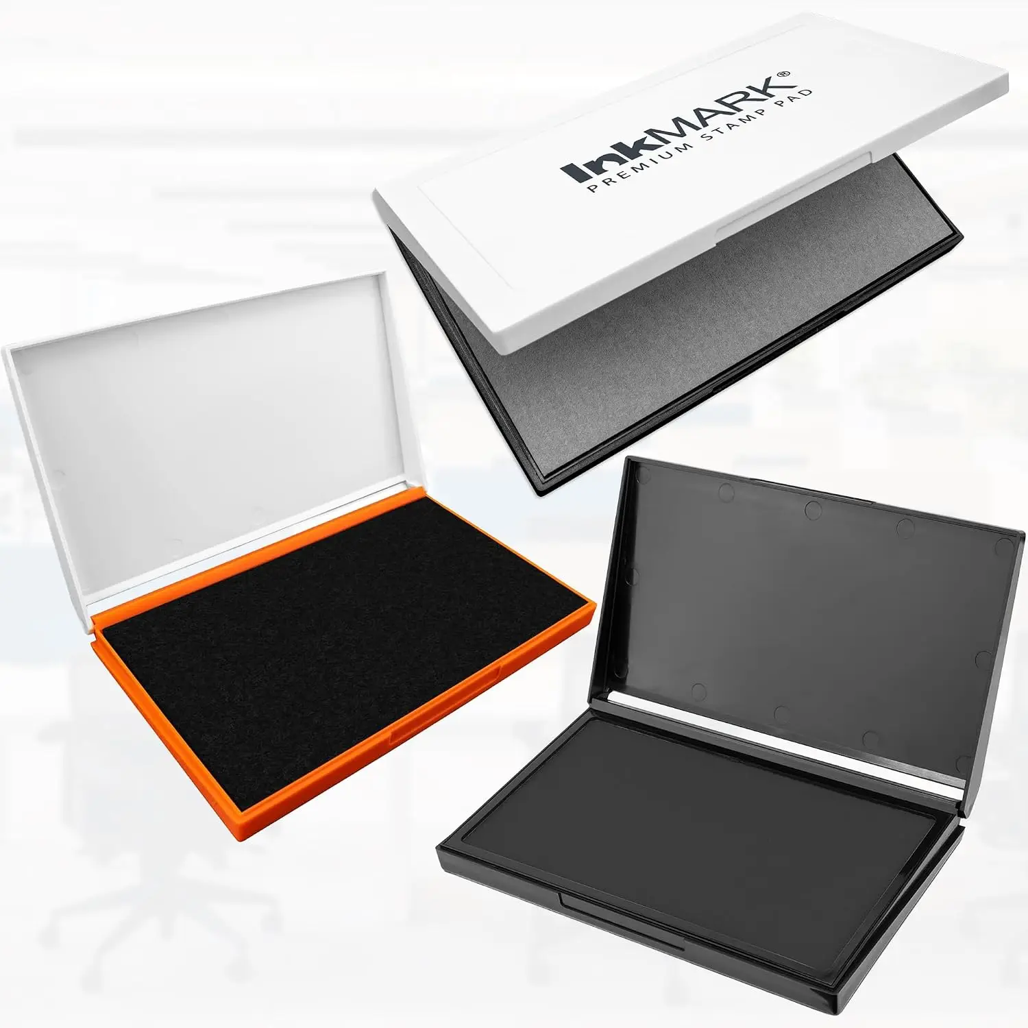 Large Black Stamp Pad 4-1/4x7-1/4 in Premium Felt for Stamping view 2