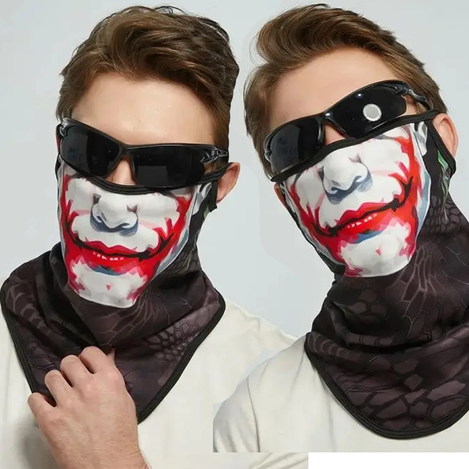 AliExpress ORNATE ZITHER 3D Halloween Balaclava Headband Neck Gaiter Venom Mask Ear Hanging Face Shield Windproof Bicycle Snood Motorcycle Face Cover Men