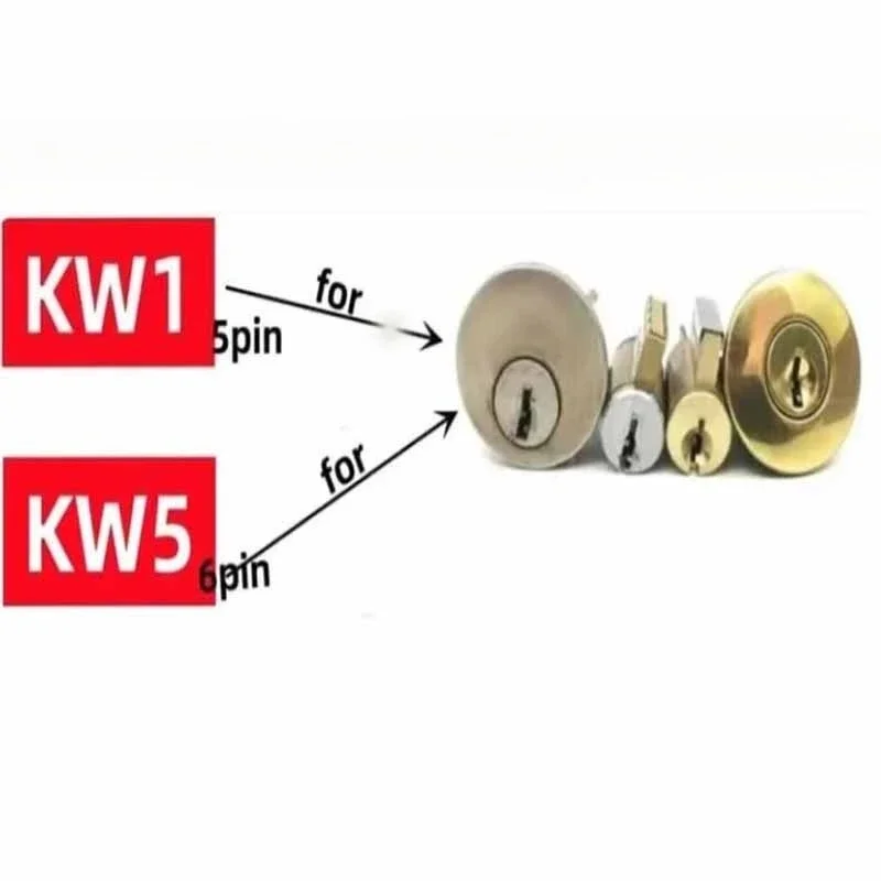 

1PCS LiShi 2 in 1 KW5 KW1 Tools Civil Lock Opener Hand Professional Locksmith Hand for Door Measuring Master Key pickingl ocK