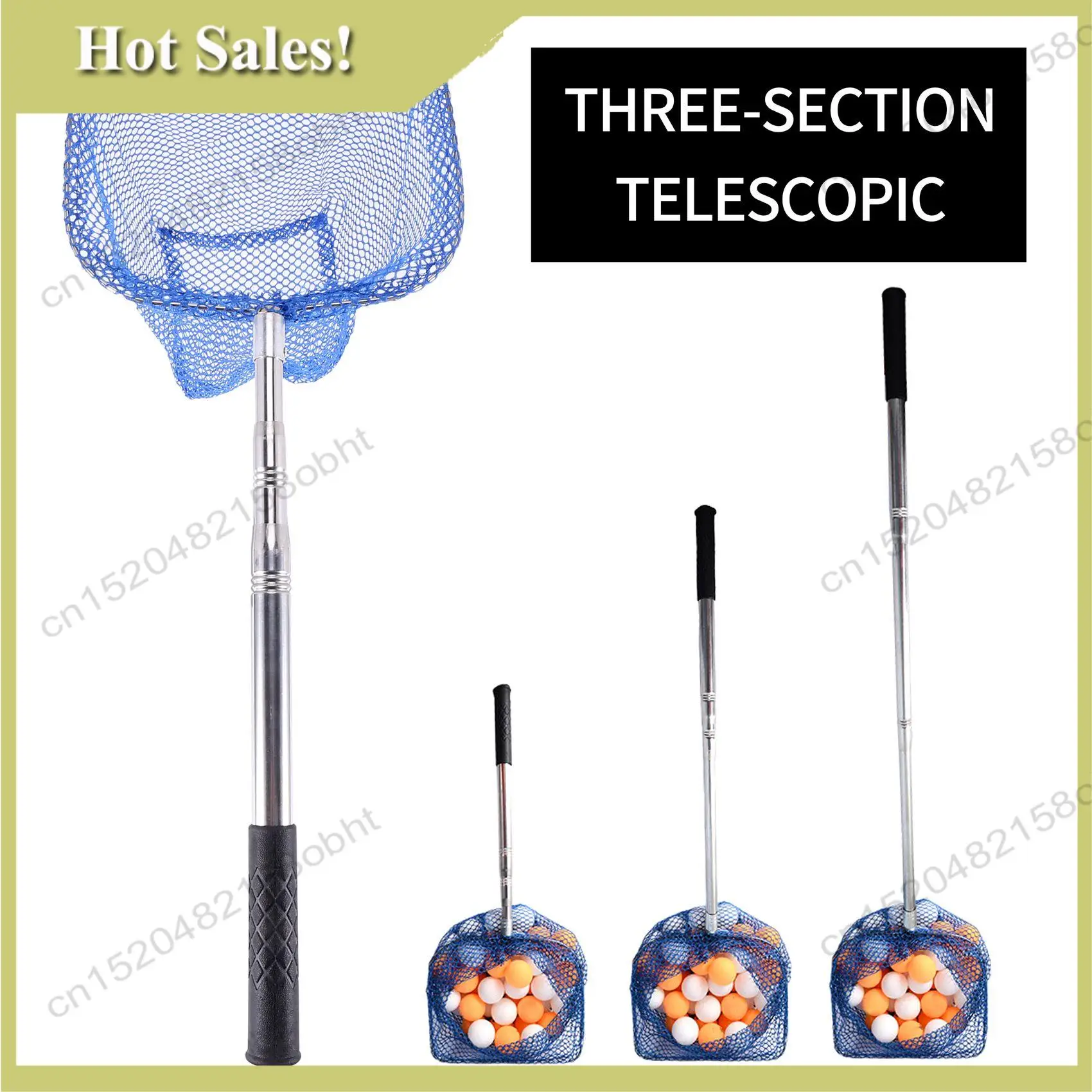 -PQWN Portable Telescopic Scoop Net Table Tennis Ball Picker Net Table Tennis Ball Picker Container Training Tool For Ball